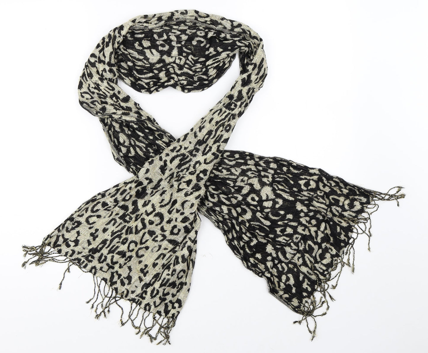 Preworn Womens Black Scarf