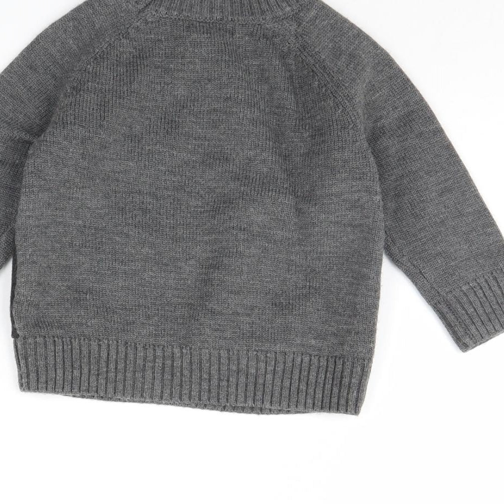Nicholas Girls Grey Pullover Jumper Size 2 Years