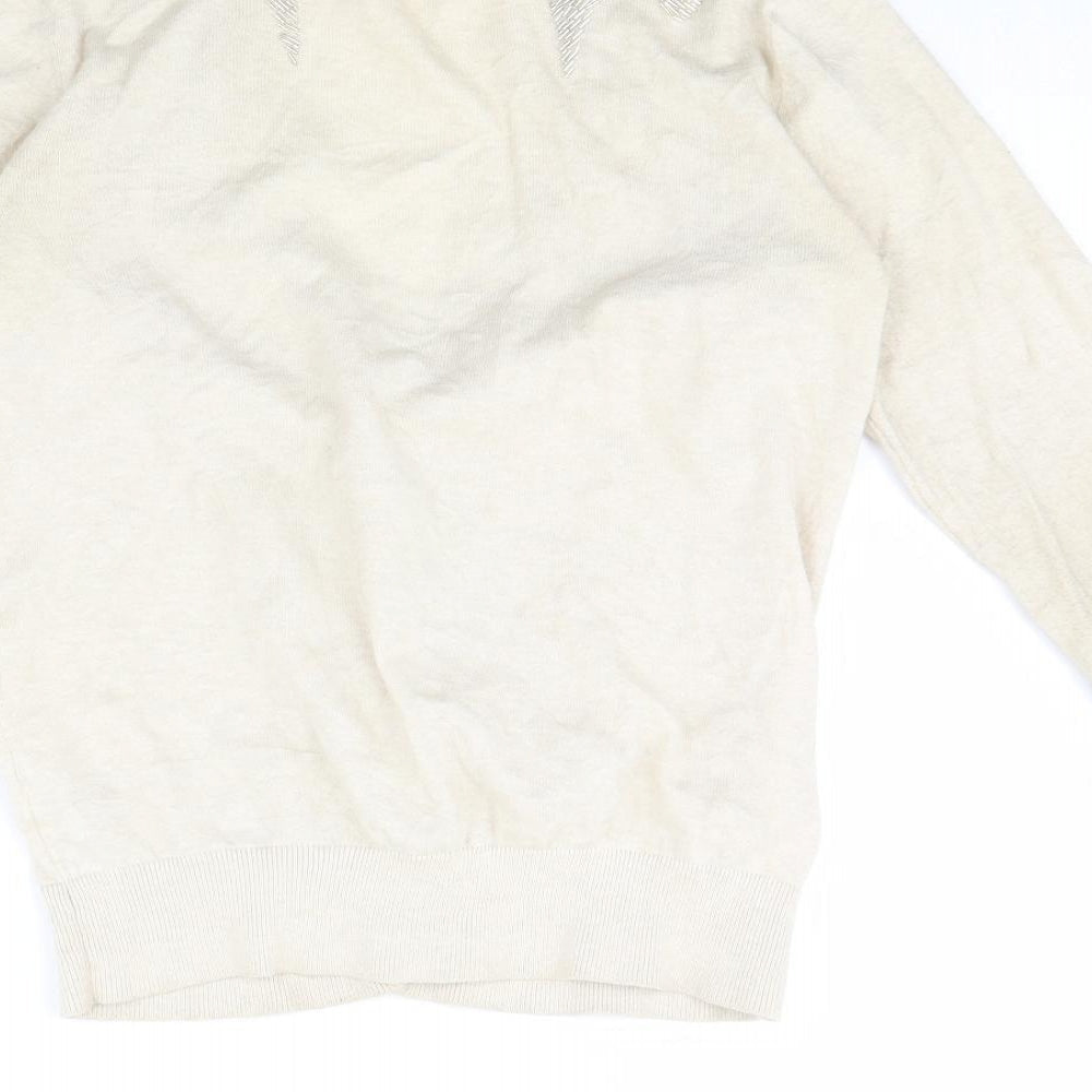 Topshop Womens Beige Cardigan Jumper Size 12