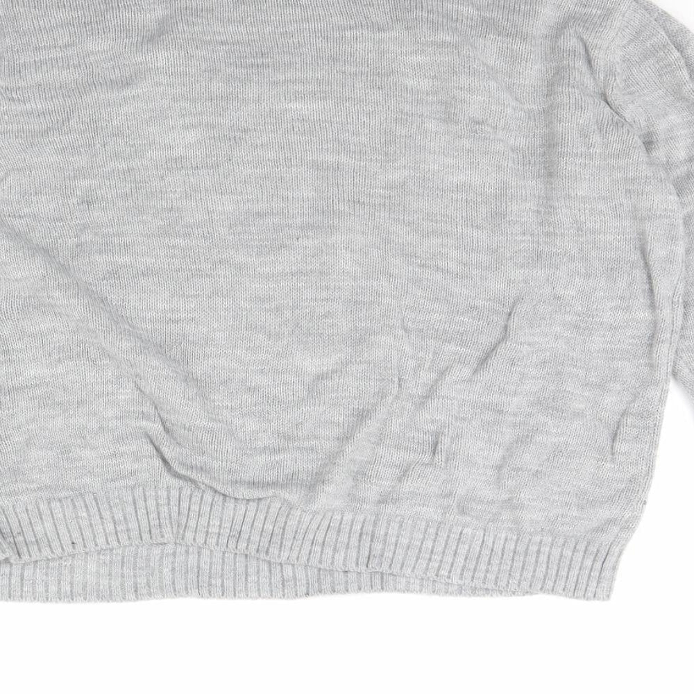 Divided Womens Grey Pullover Jumper Size M