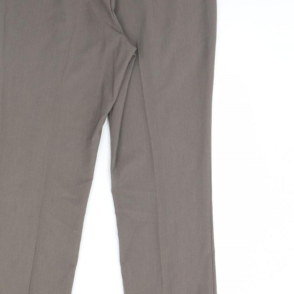 Bonmarché Womens Brown Trousers Size 14 L29 in