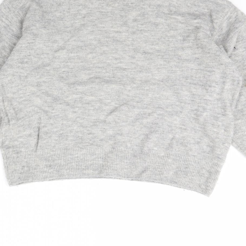 H&M Womens Grey Pullover Jumper Size XS
