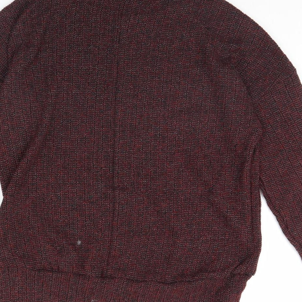 Topshop Womens Red Pullover Jumper Size 6