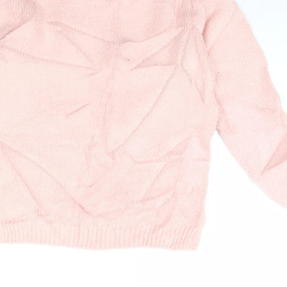 kite & cosmic Girls Pink Pullover Jumper Size 9 Years - STAR