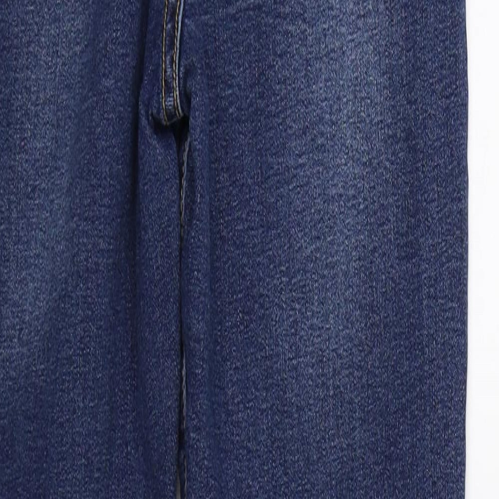 Momokrom Womens Blue Denim Skinny Jeans Size 12 L26 in