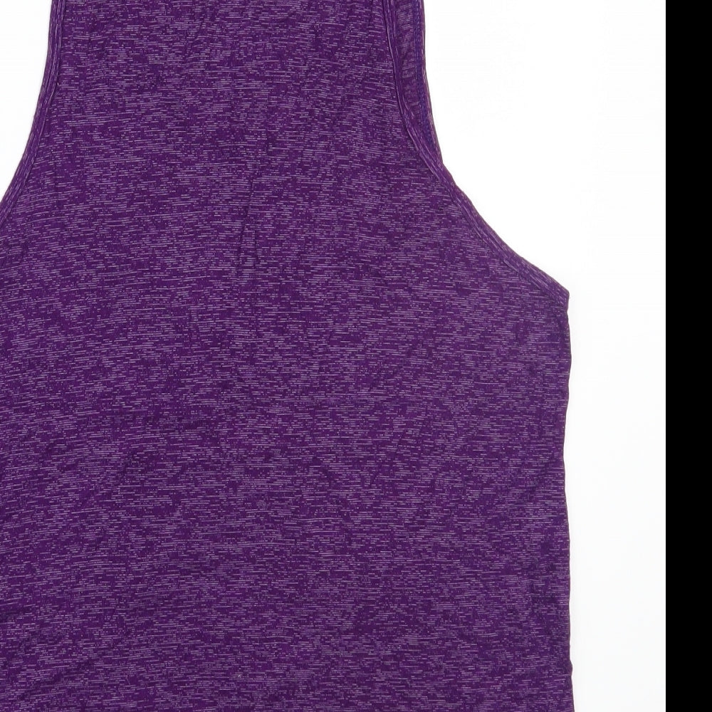 Preworn Womens Purple Basic T-Shirt Size S