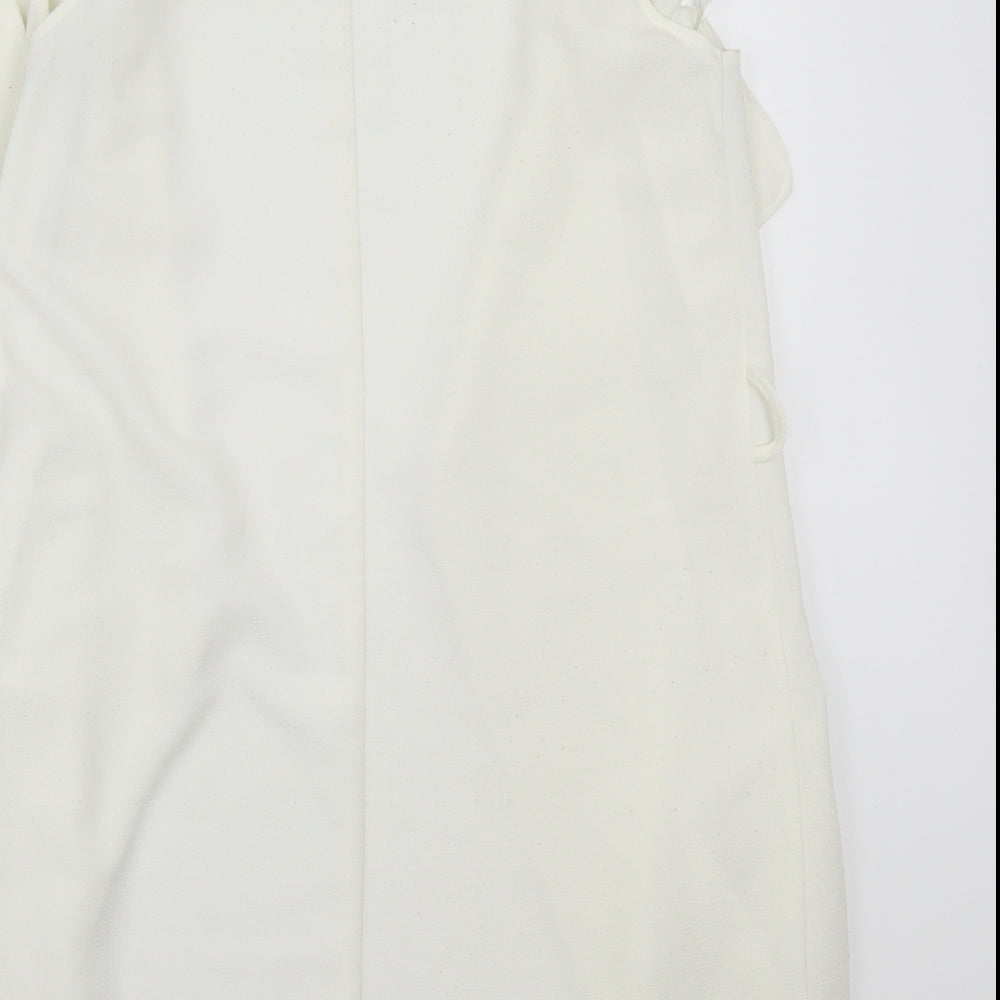 Select Womens White Cardigan Jumper Size 12