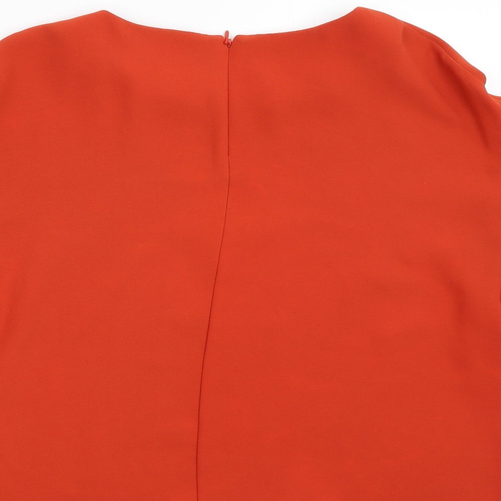 H&M Womens Orange Basic Blouse Size 10
