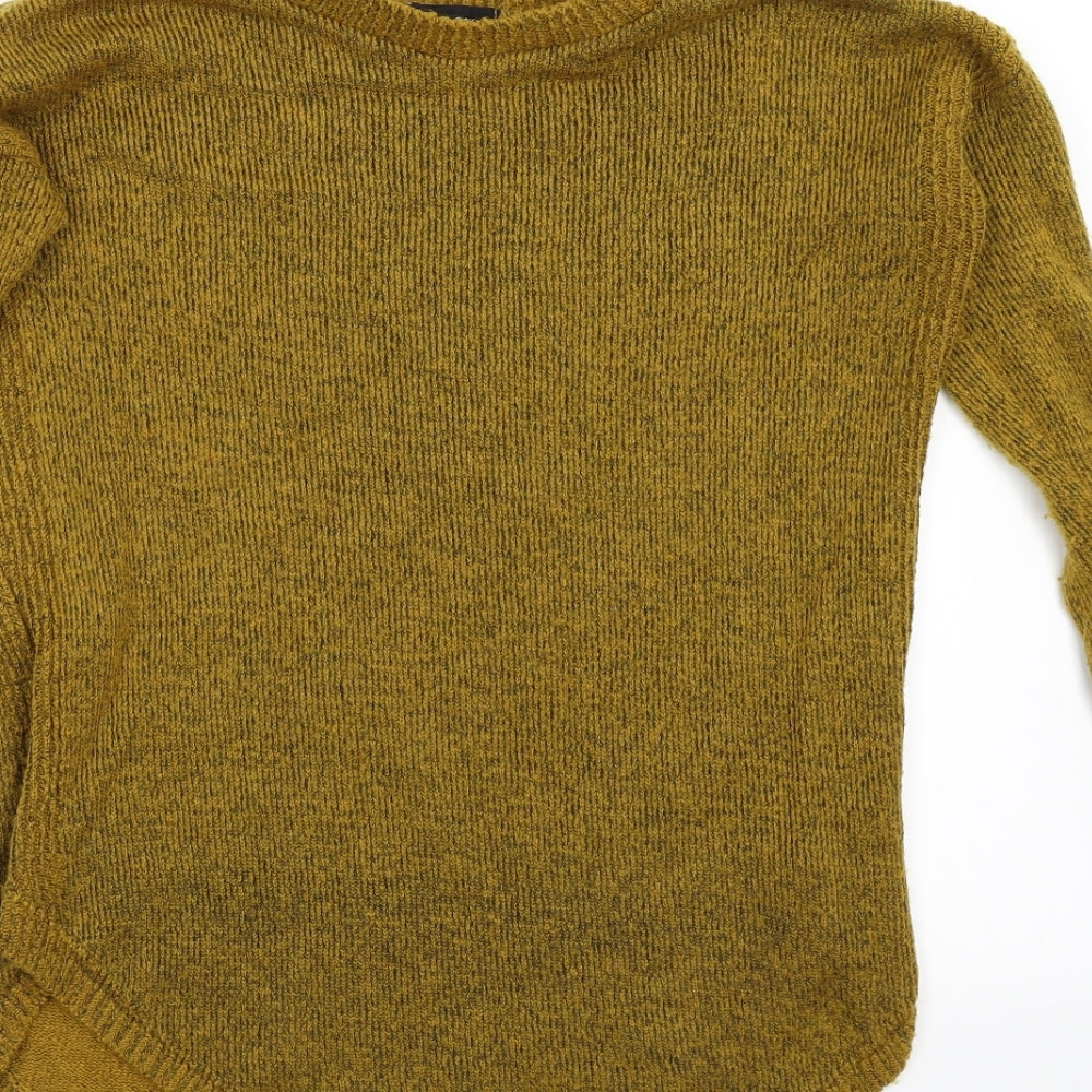 New Look Womens Yellow Knit Pullover Jumper Size 6