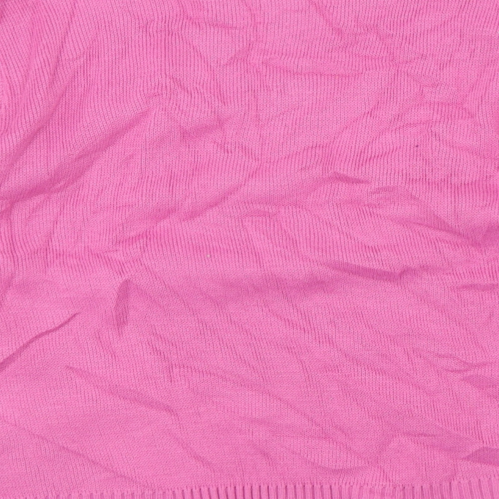Glimpse Design Womens Pink Pullover Jumper Size S