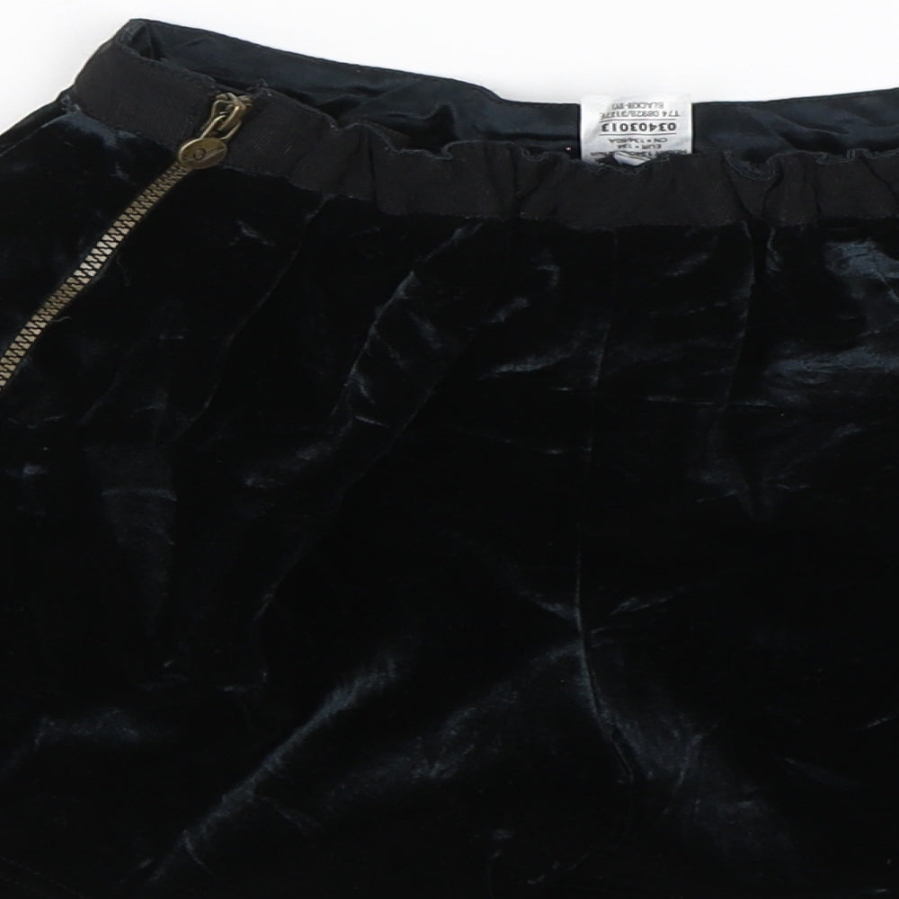 Marks & Spencer Girls Black Sailor Shorts Size 8-9 Years