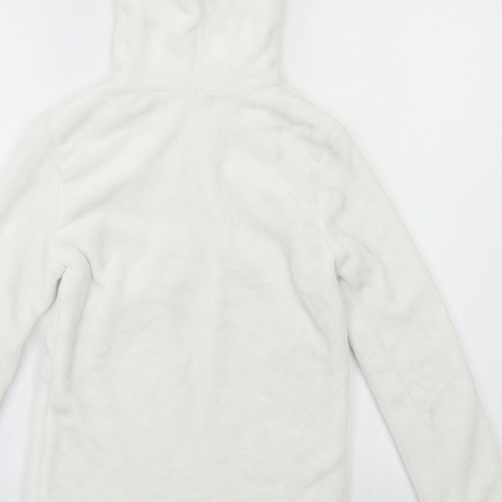 F&F Girls White Pullover Hoodie Size 12 Years