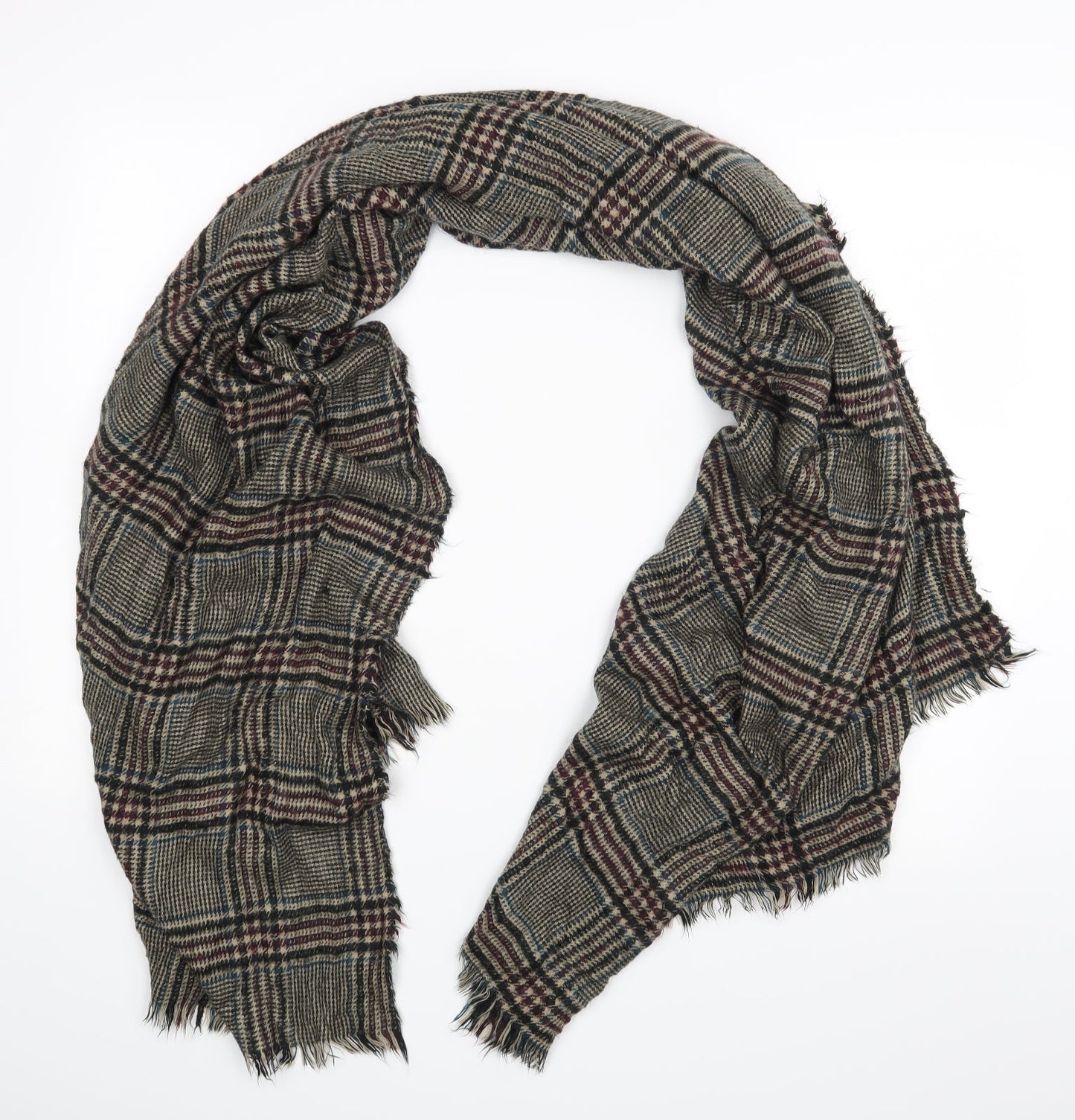 NEXT Unisex Multicoloured Check Scarf