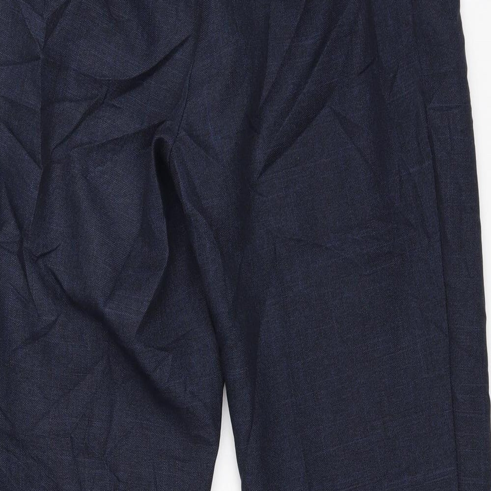 Marks & Spencer Womens Blue Trousers Size 10 L26 in