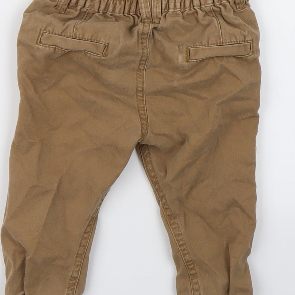 early Boys Brown Cargo Trousers Size 12-18 Months