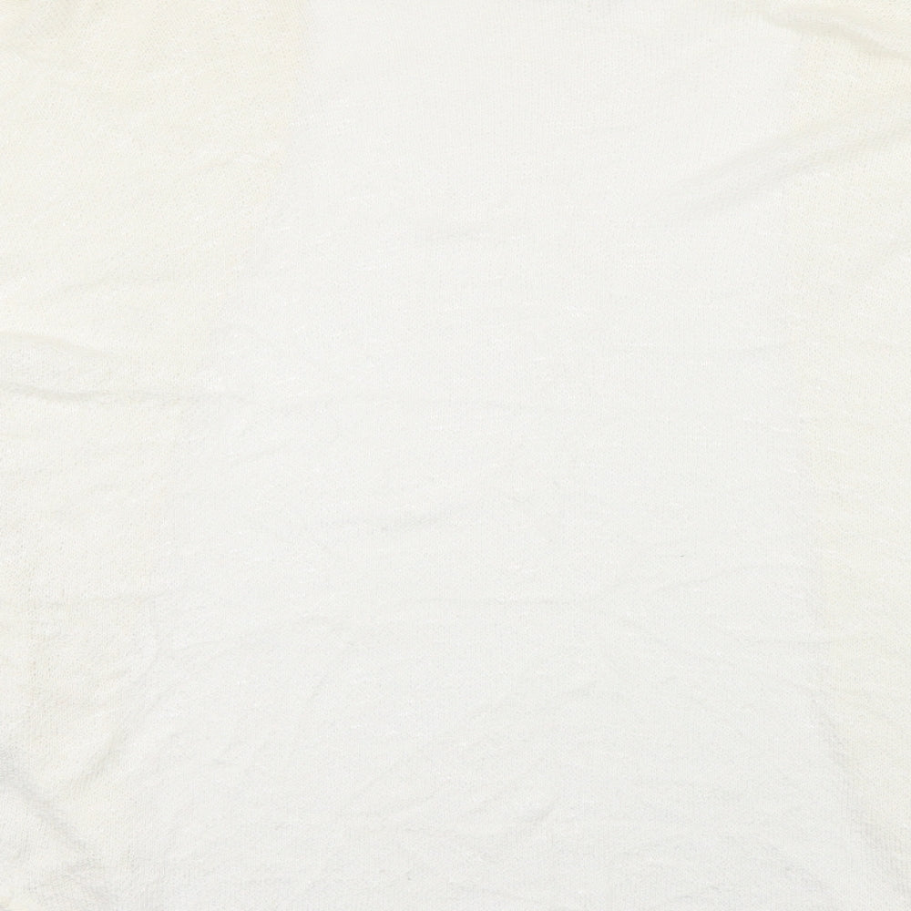 Apricot Womens White Cardigan Jumper Size 10