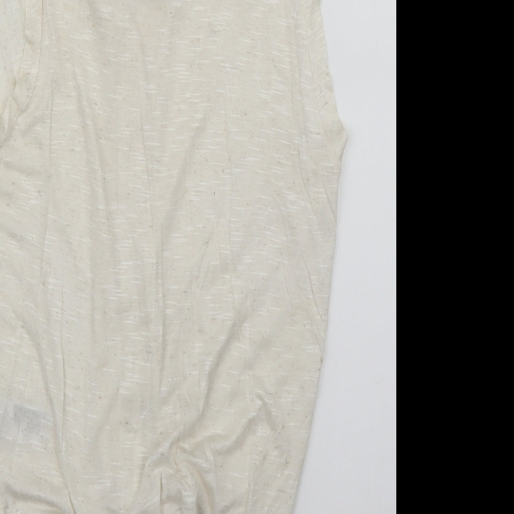 NEWLOOK Womens White Basic Button-Up Size 10