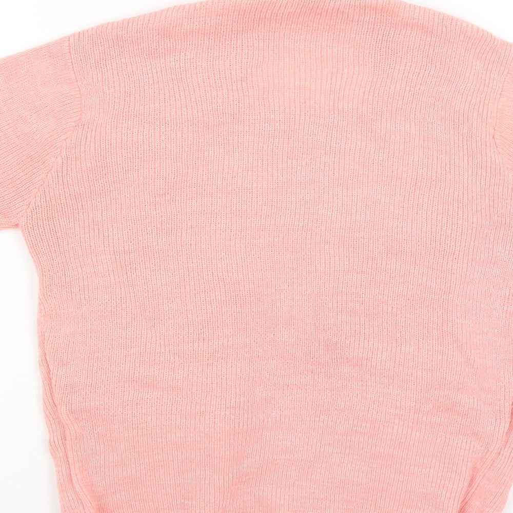 Preworn Womens Pink Pullover Jumper Size 16