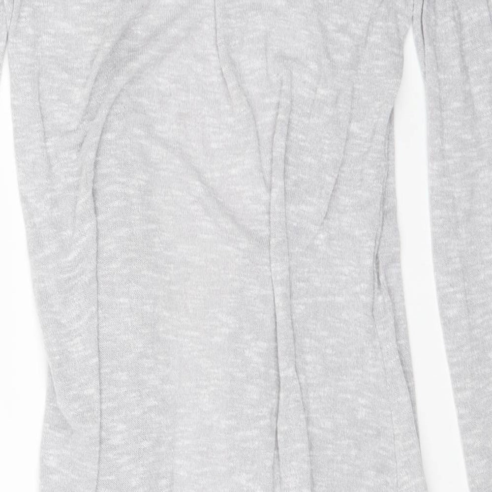 New Look Womens Grey Cape Jumper Size 12