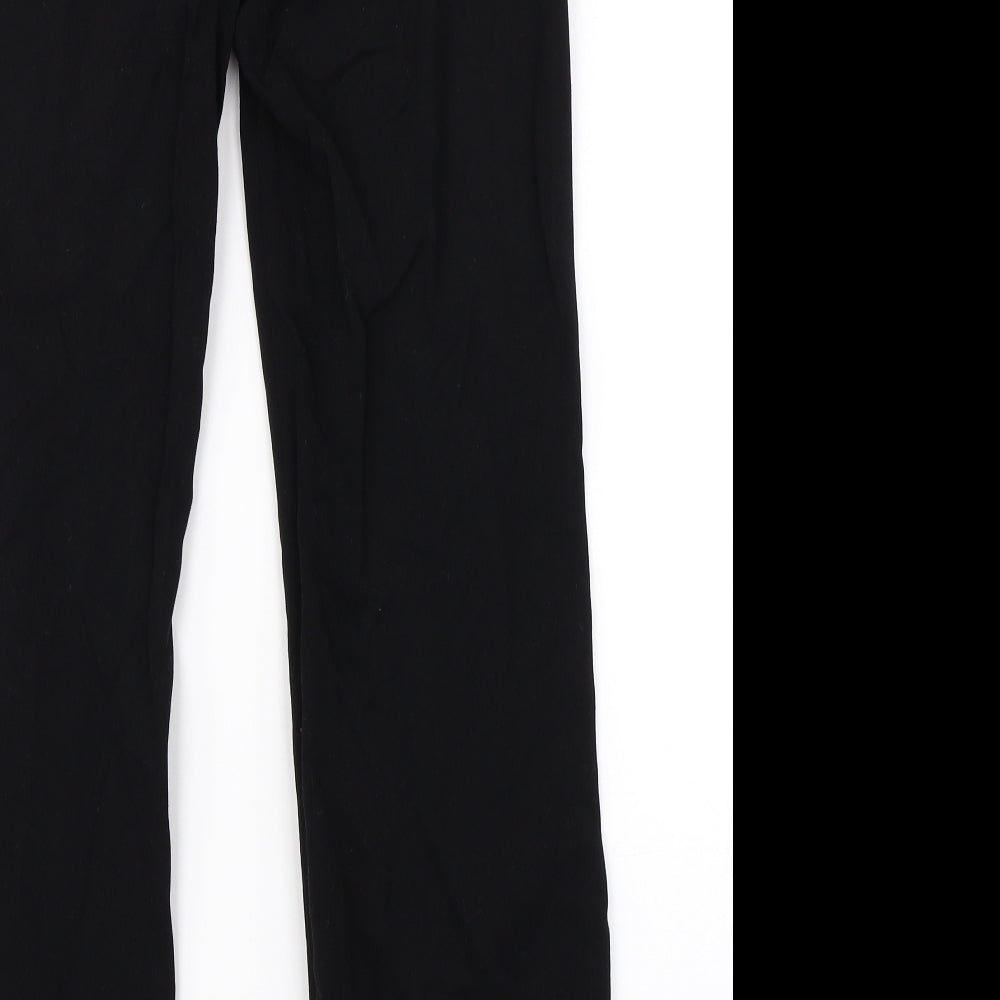 H&M Womens Black Dress Pants Trousers Size 8 L28 in