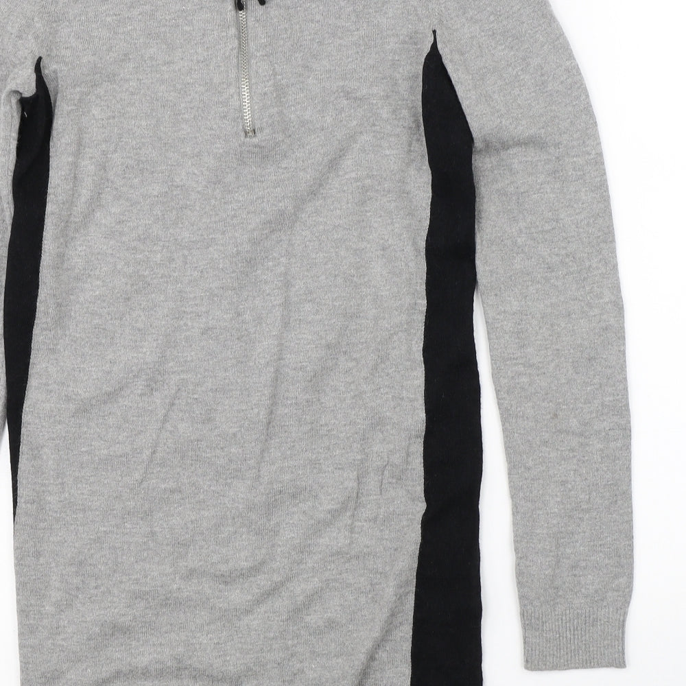 Wallis Womens Grey Pullover Jumper Size S