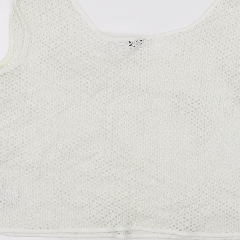 NEXT Womens White Basic T-Shirt Size 12