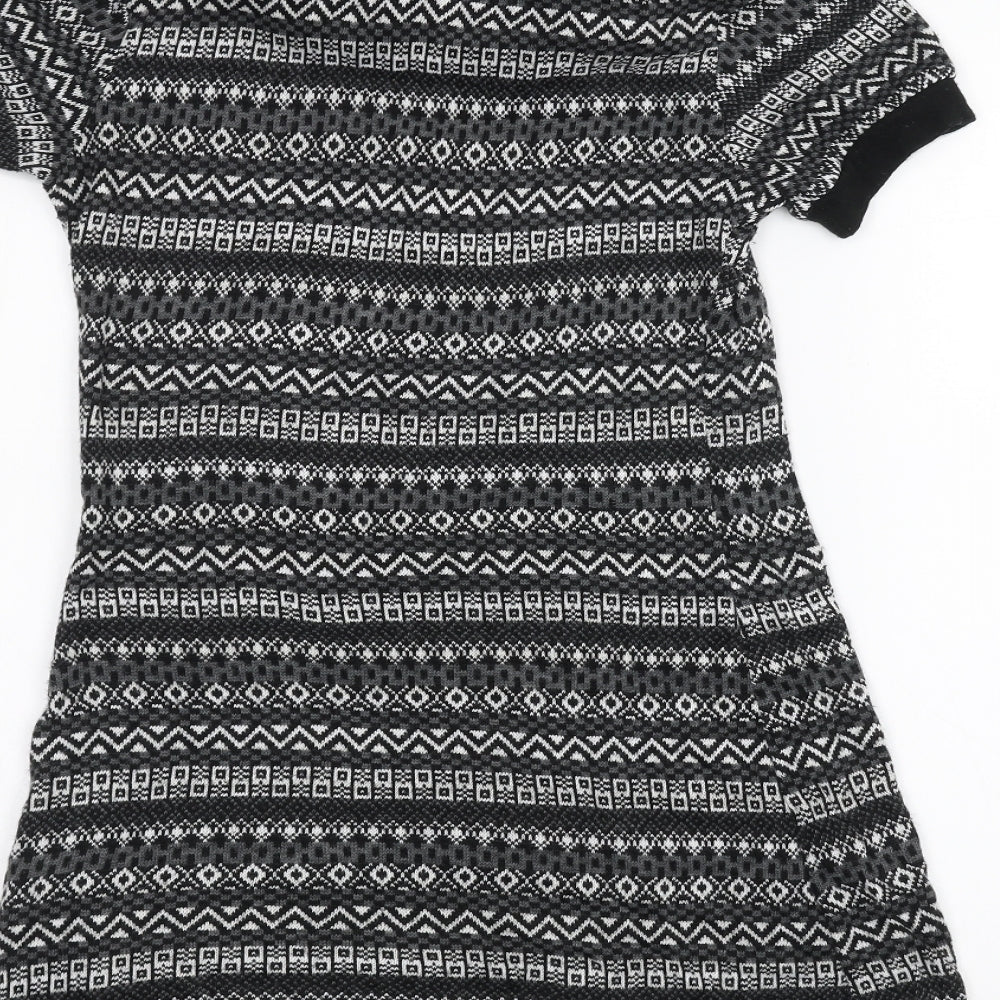 Attrattivo Womens Black Pullover Jumper Size 8
