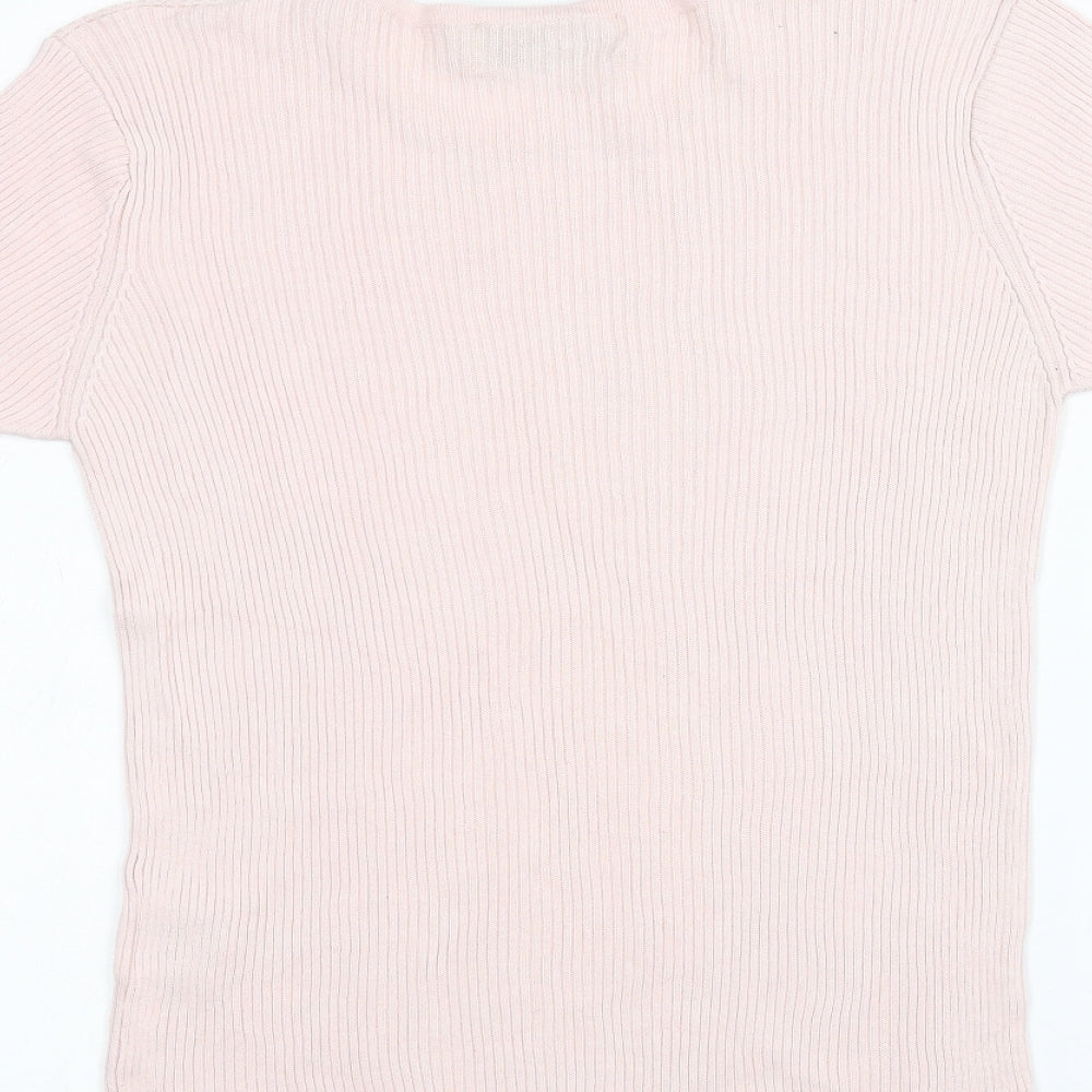 Holmewood Womens Pink Basic T-Shirt Size M