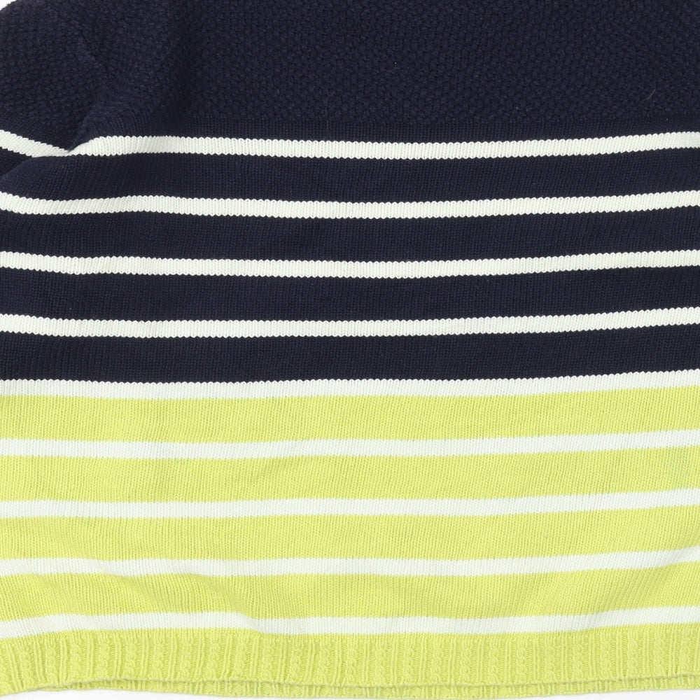 Bonmarché Womens Blue Striped Pullover Jumper Size S