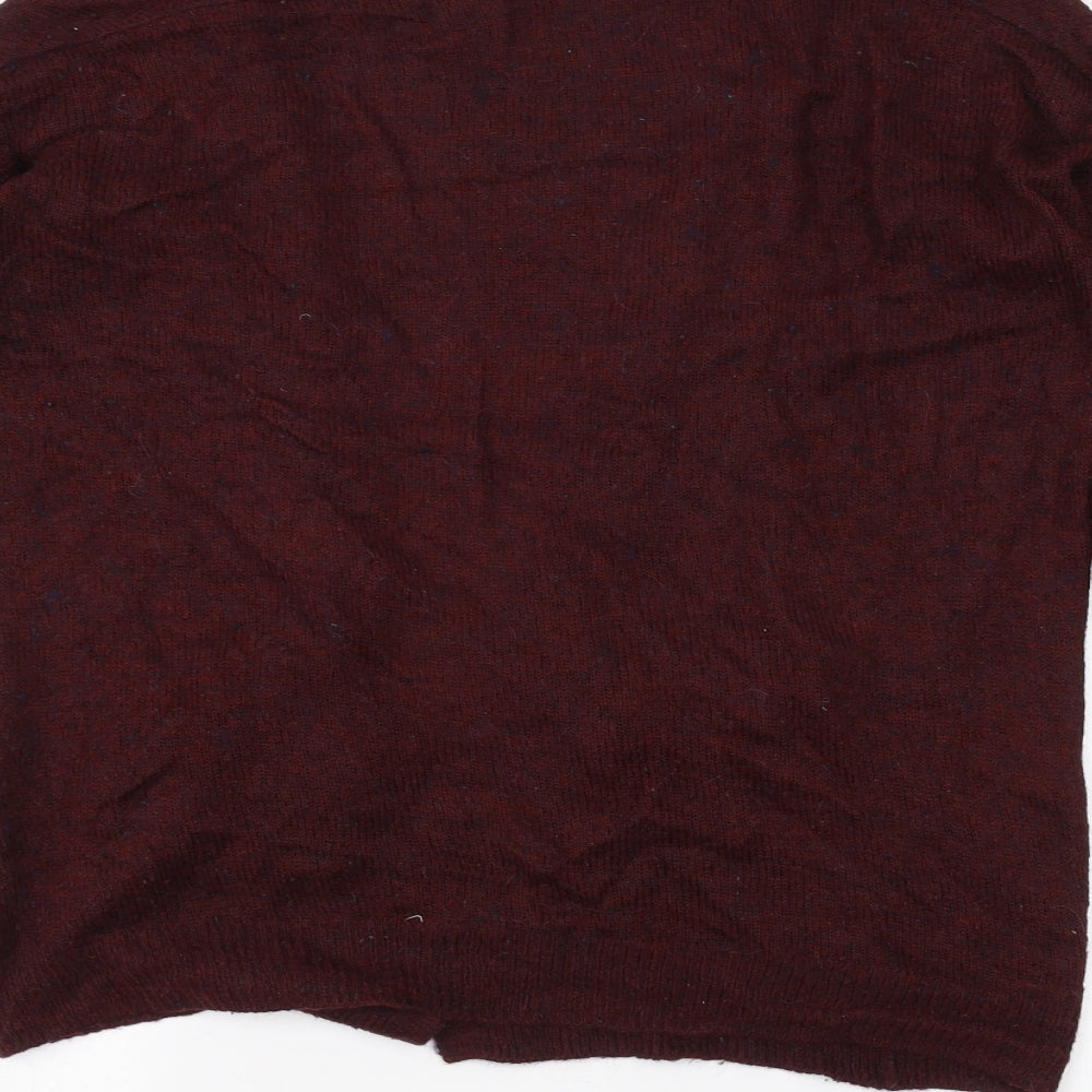 H&M Womens Red Cardigan Jumper Size XS