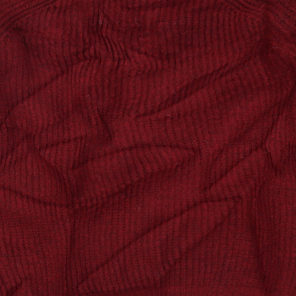 Papaya Womens Red Knit Pullover Jumper Size M