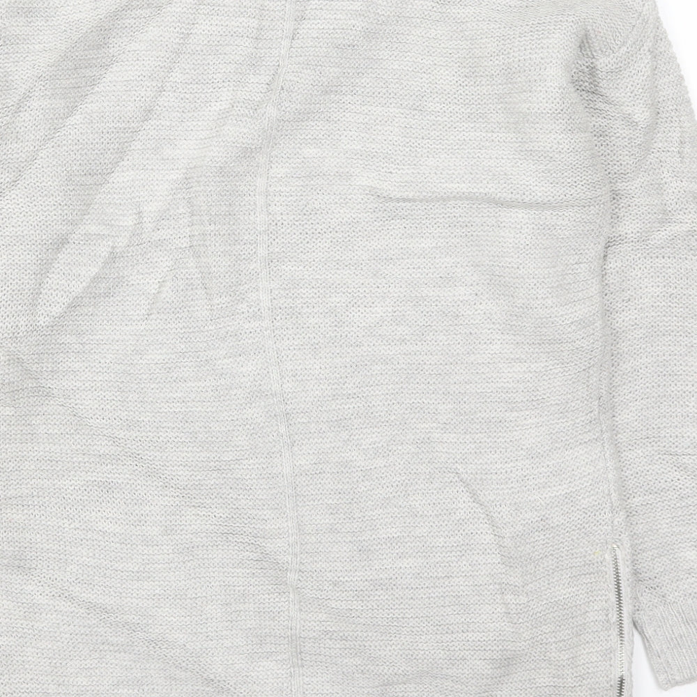Peacocks Womens Grey Knit Pullover Jumper Size S