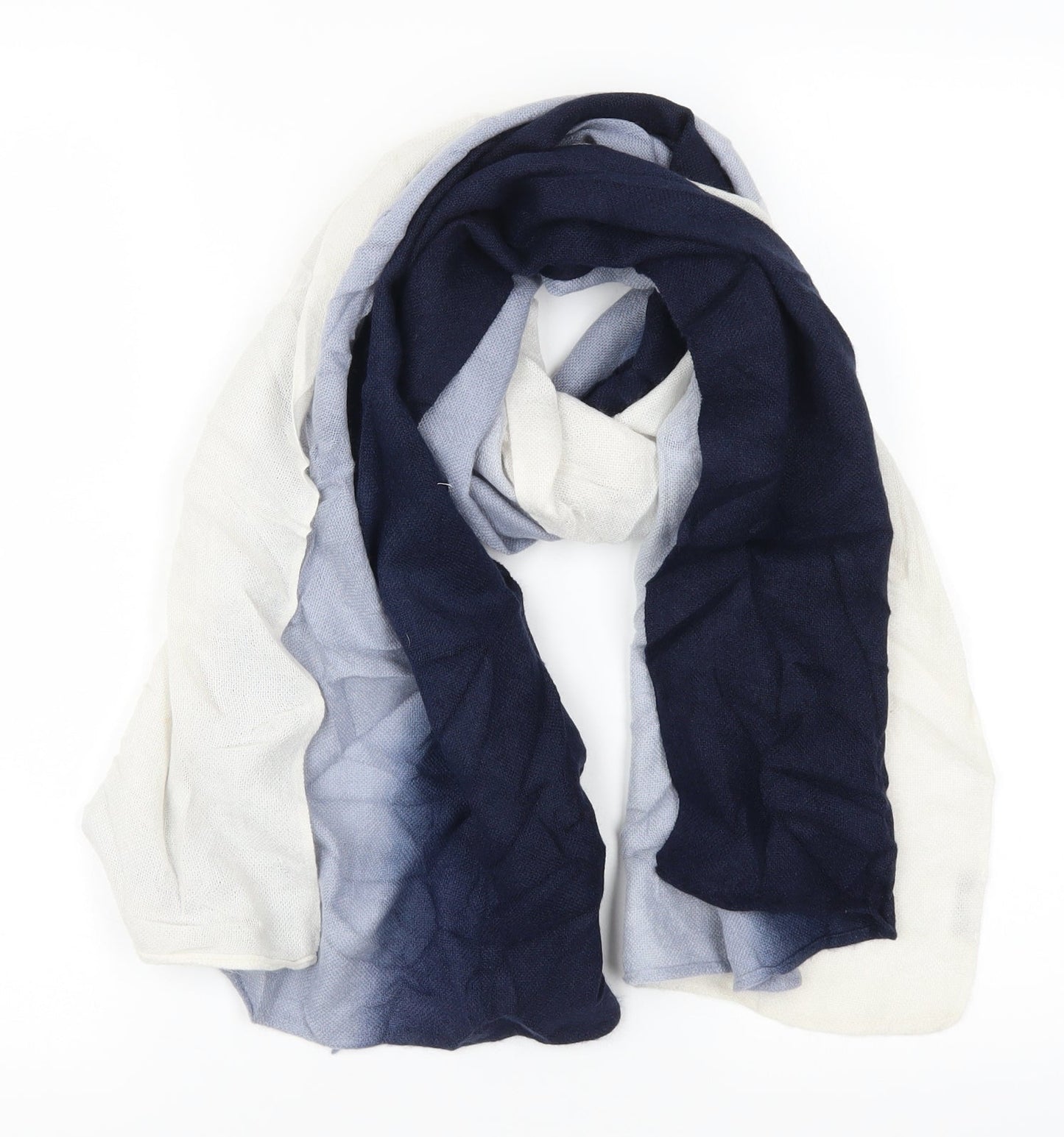Preworn Womens Blue Scarf - Ombre