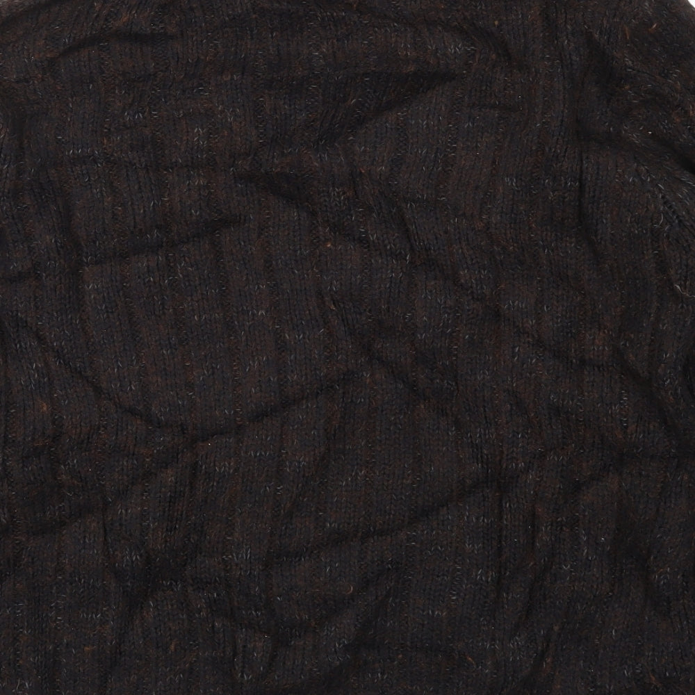 Marks & Spencer Girls Brown Knit Pullover Jumper Size M