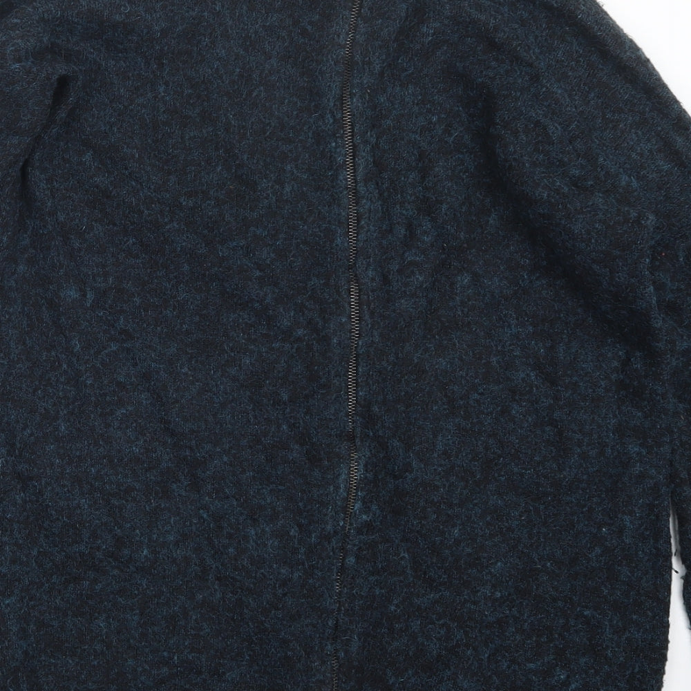 Topshop Womens Blue Knit Pullover Jumper Size 10