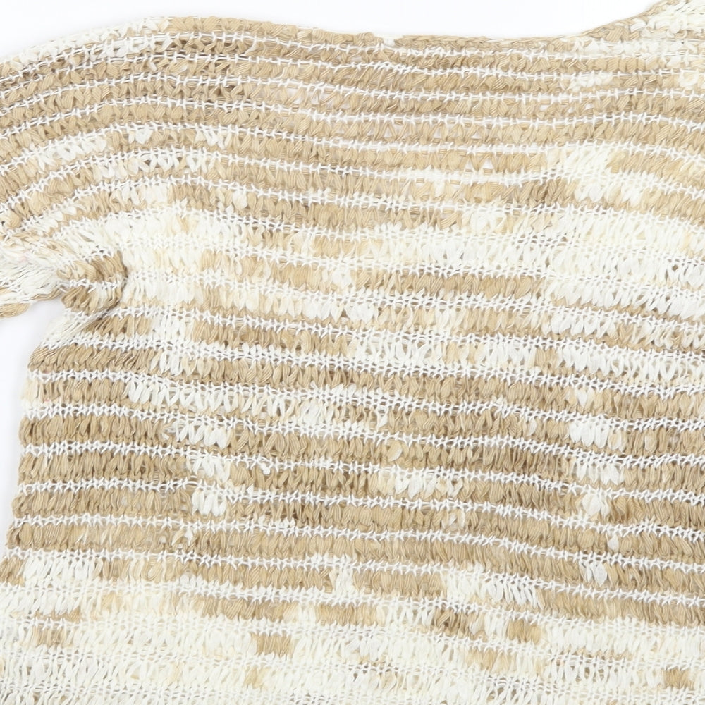 NEXT Womens Beige Knit Pullover Jumper Size M