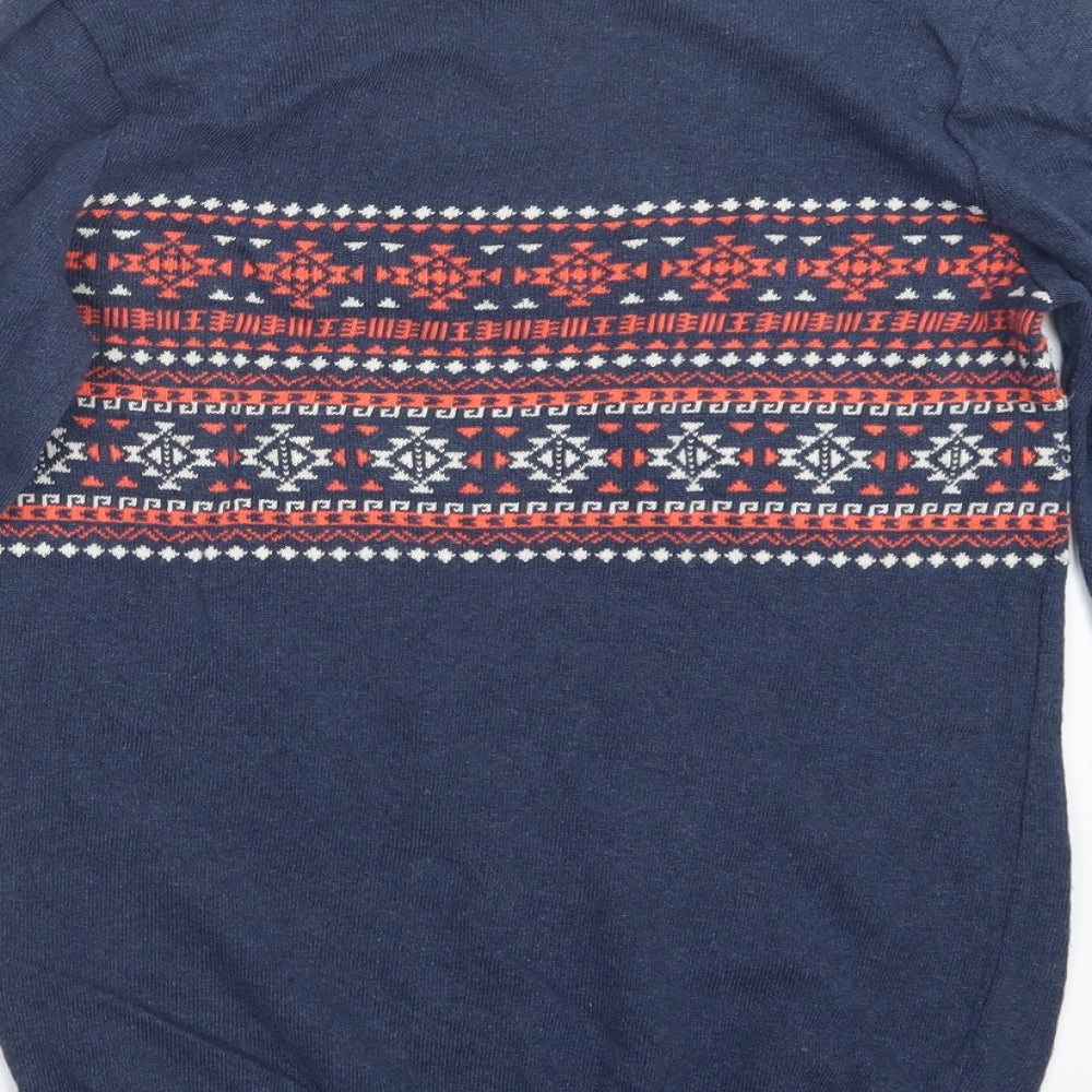 ASOS Mens Blue Knit Pullover Jumper Size XS