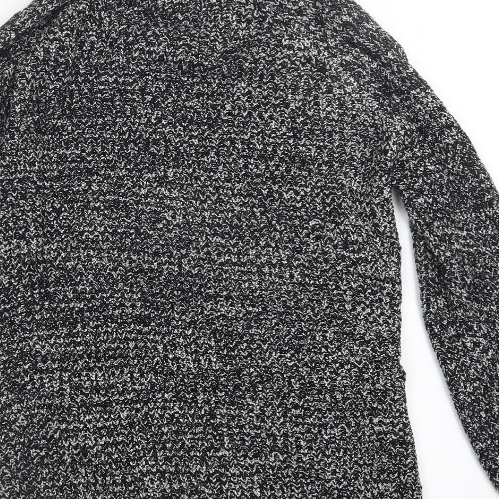 Papaya Womens Black Knit Cardigan Jumper Size S