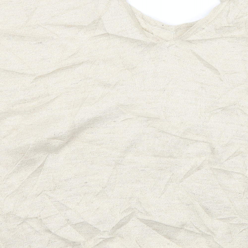 River Island Womens Ivory Pullover Jumper Size 12 - Cut out back