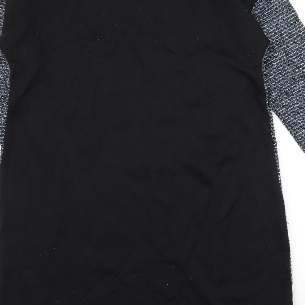 Ada Gatti Womens Blue Knit Jumper Dress Size L