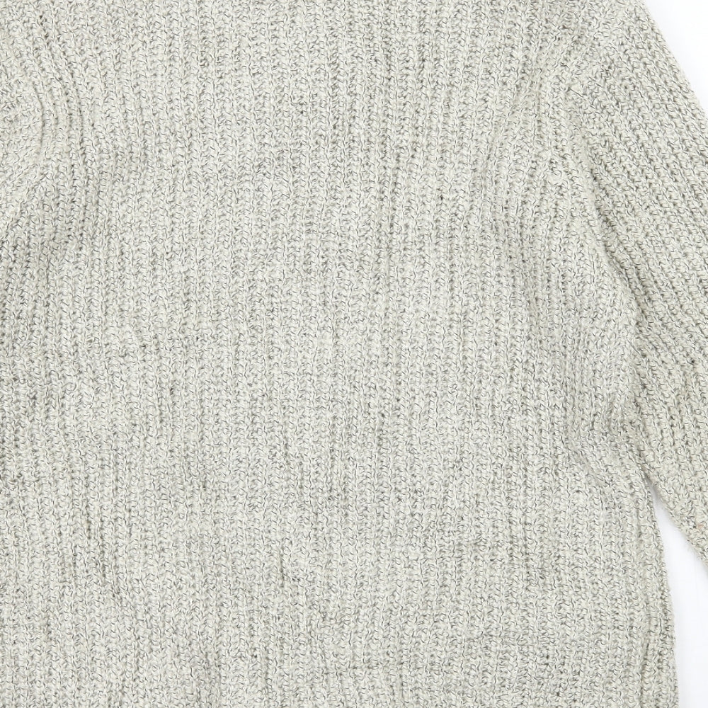 HONEY Womens Ivory Knit Cardigan Jumper Size S