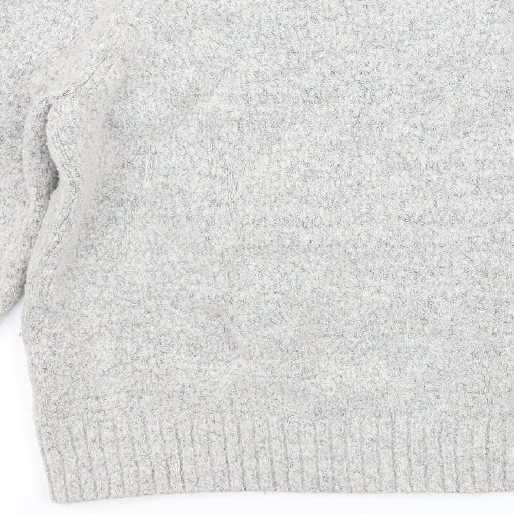 Kiabi Womens Grey Knit Pullover Jumper Size 10