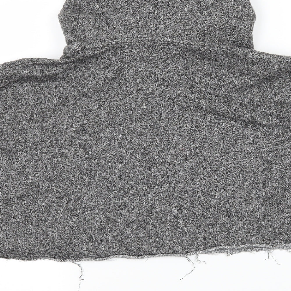 John GALT Womens Grey Jersey Pullover Hoodie One Size