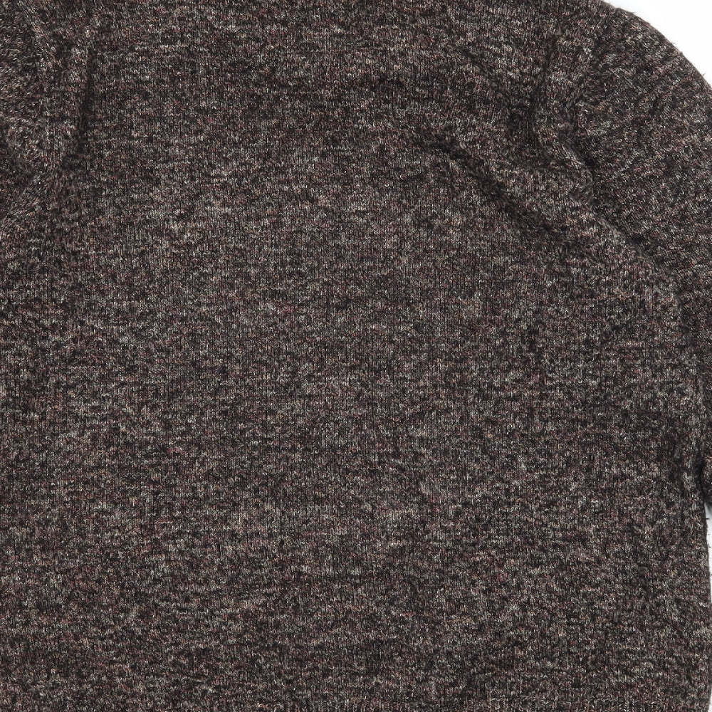 Topman Mens Brown Knit Pullover Jumper Size S
