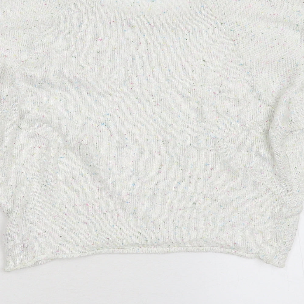 Topshop Womens White Pullover Jumper Size 4