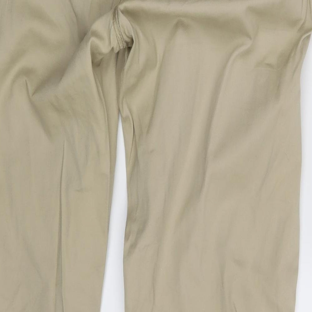 New Look Womens Beige Chino Trousers Size 14 L30 in