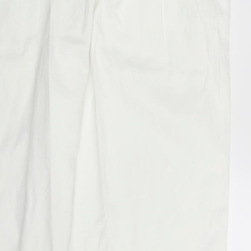 Bonmarché Womens White Sweatpants Trousers Size 10 L25 in