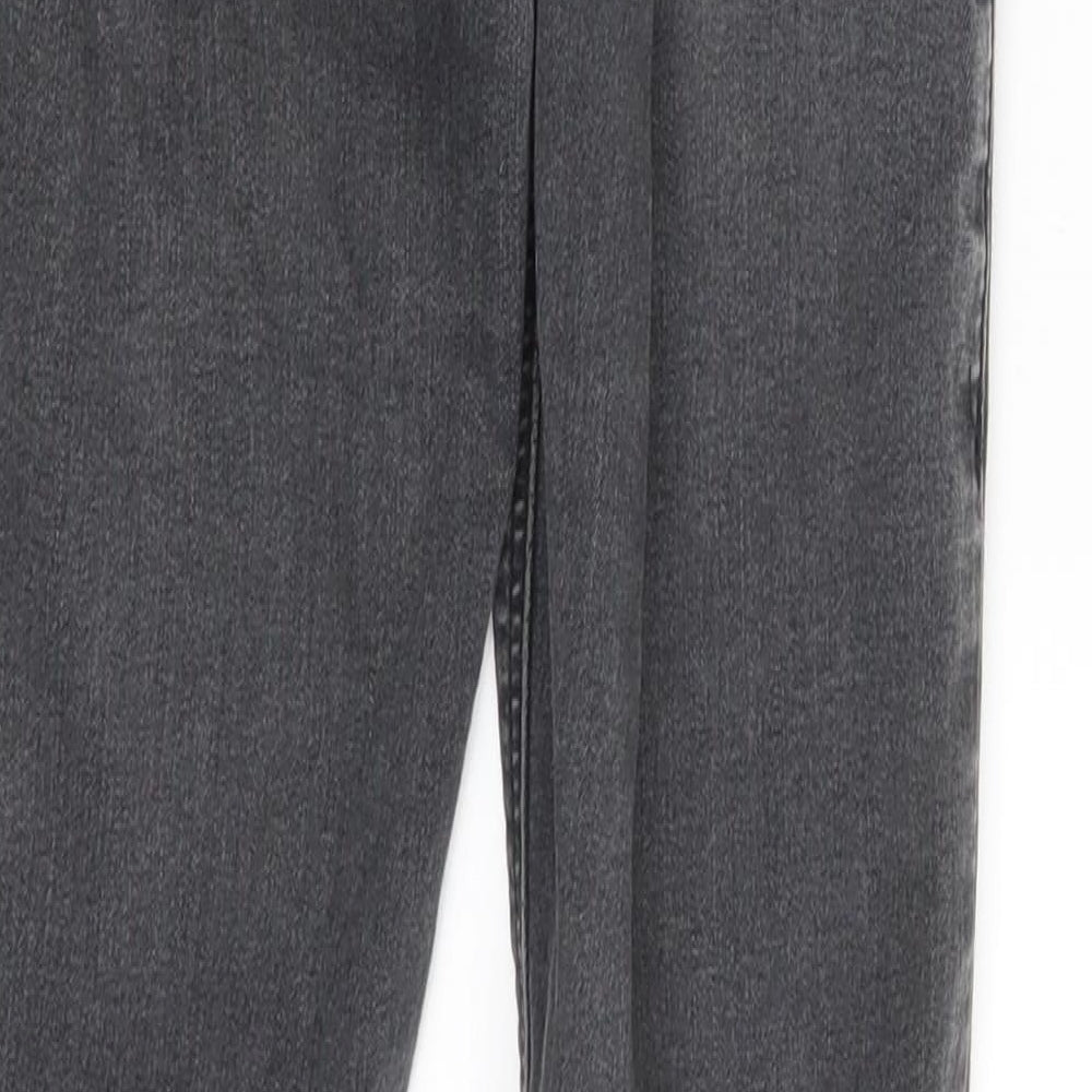 Topshop Womens Grey Denim Skinny Jeans One Size L34 in