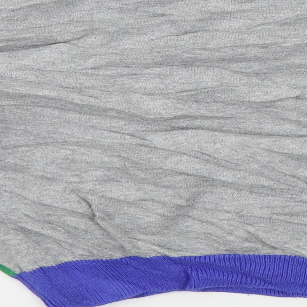 Nutmeg Boys Grey Colourblock Pullover Jumper Size 36 Months - dinasour