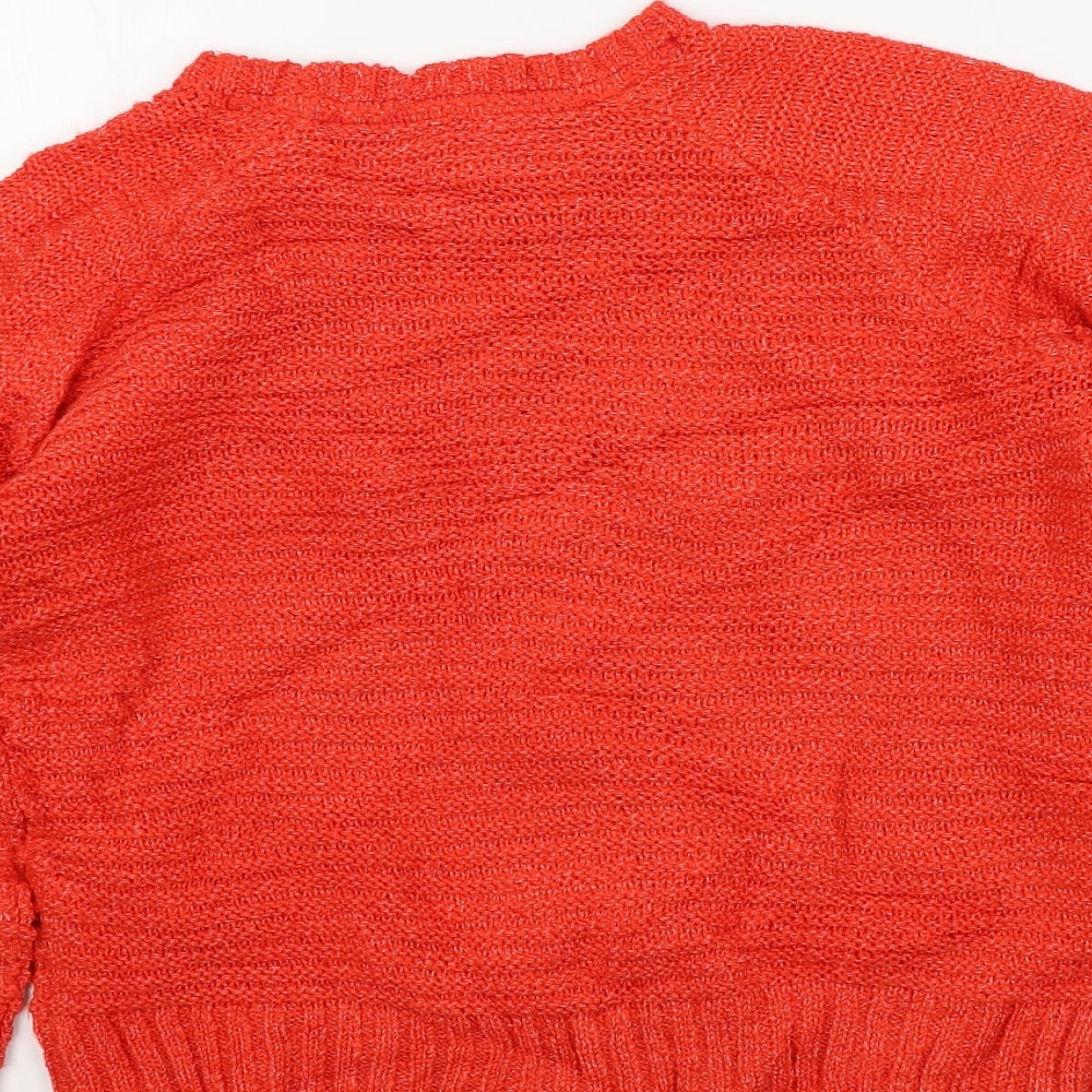 falmer Womens Red Pullover Jumper Size S